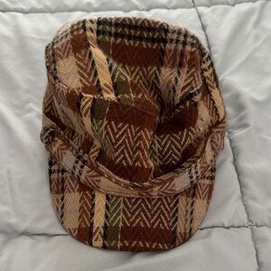 Plaid Brown Women's Hat